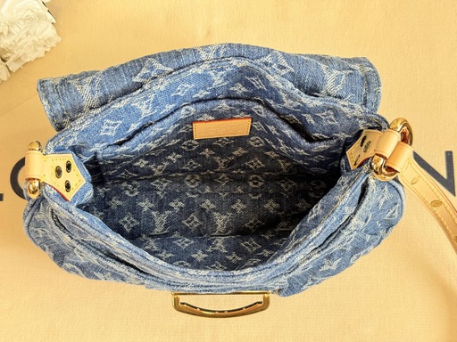 国内発送【クールなウォッシュドデニム】Louis Vuitton Sunset Louis Vuitton Sunset Monogram Denim Shoulder Bag for Women